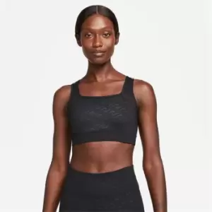 Image of Nike DriFit Swoosh AOP Bra Womens - Black