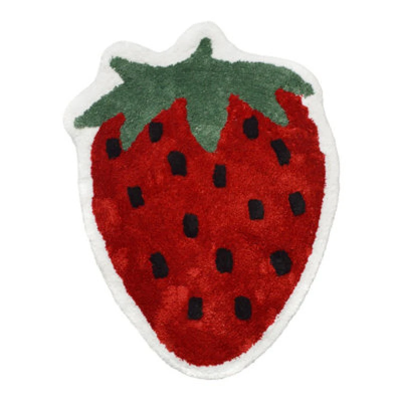 Image of Allure Bath Fashions Strawberry Shaped Non Slip Bath Mat