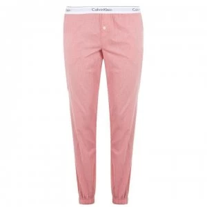 Image of Calvin Klein Logo Jogging Pants - POMELO HEATHER