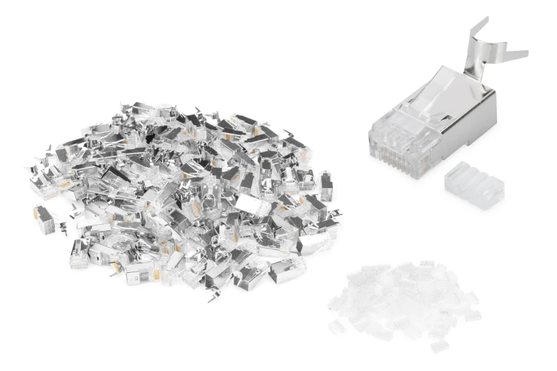 Image of Digitus Modular Plug for Round Cable. CAT 6A. shielded - 100 pieces