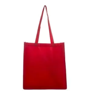 Image of United Bag Store Gusseted Tote Bag (One Size) (Red) - Red