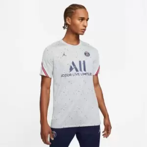 Image of Nike Paris Saint Germain x Jordan Strike Top 2021 2022 - Grey