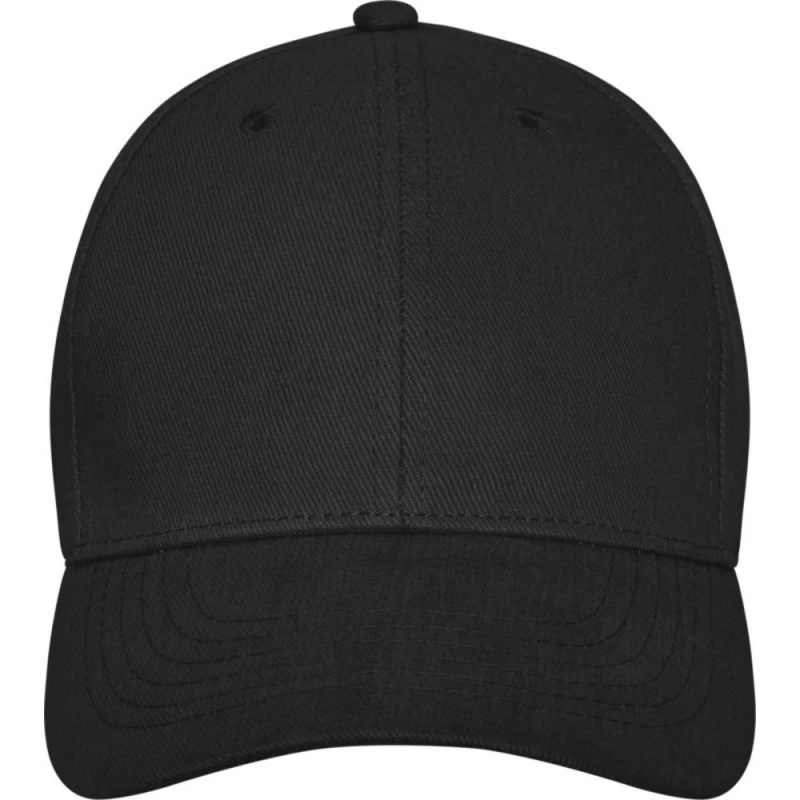 Image of Elevate Mens Davis 6 Panel Cap in Black Male One Size
