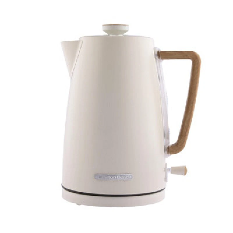 Image of Hamilton Beach, Scandi Electric Kettle, Matte Cream, 1.7L, Hbk01Mc