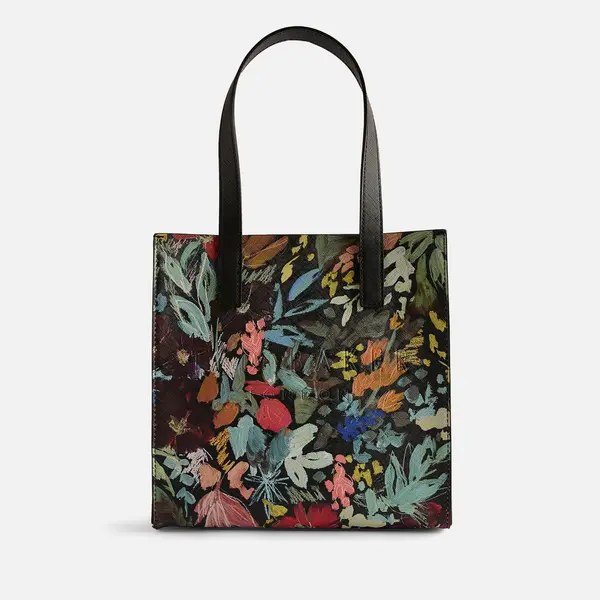 Image of Ted Baker Beaicon Painted Meadow Faux Leather Bag Black female 275848