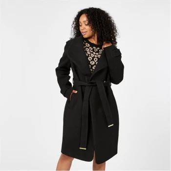 Image of Biba BIBA Billie Belted Coat - black