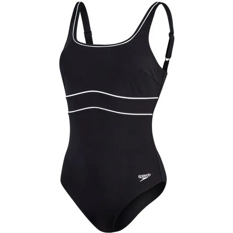 Image of Speedo Shaping Contour Eclipse Swimsuit Womens - Black 10