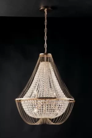 Image of Vienna Crystal K9 Chandelier, 60Cm Diameter, Gold, E14