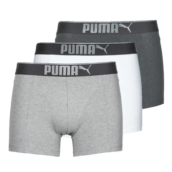 Image of Puma SUEDED COTTON X3 mens Boxer shorts in White - Sizes XXL,S,M,L,XL