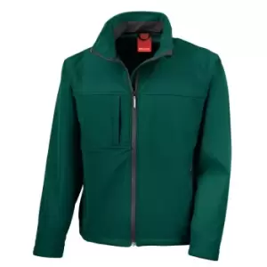 Image of Result Mens Softshell Premium 3 Layer Performance Jacket (Waterproof, Windproof & Breathable) (3XL) (Bottle Green)