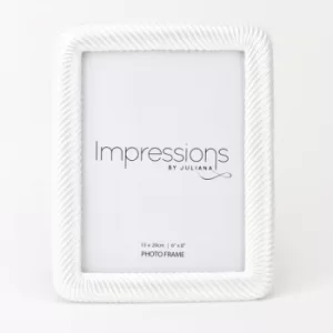 Image of Impressions Pearlised Twisted Resin Photo Frame 6" x 8"