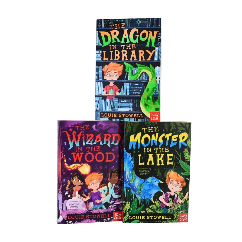 Image of Kit the Wizard Series 3 Books Collection Set By Louie Stowell ( The Dragon In The Library ) Louie Stowell Books