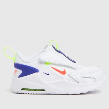 Image of Nike White & Navy Air Max Bolt Trainers Toddler