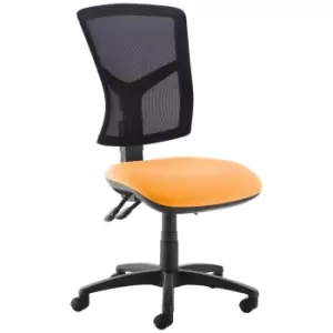 Image of Dams MTO Senza High Mesh Back Operator Chair with No Arms - Costa Blue