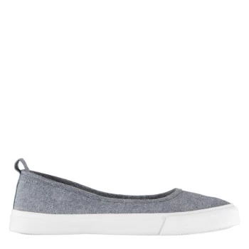 Image of SoulCal Canvas Ballet Trainers Ladies - Chambray