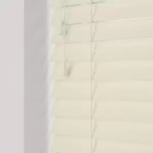 Image of Wooden Venetian Blinds With Strings Off White Gloss