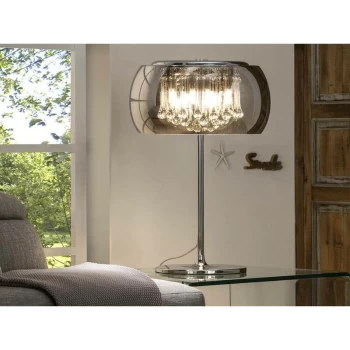 Image of Schuller Argos - 4 Light Crystal Table Lamp Chrome, Mirror, G9
