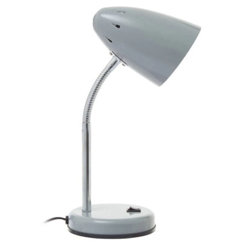 Image of Orsina Matte Grey Desk Lamp, Adjustable Living Room Desk Lamp, Minimalistic Desk Lamp For Reading & Writing