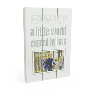Image of 6" x 4" - Celebrations Panel Photo Frame - Family