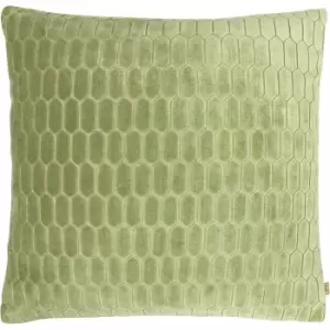 Image of Kai Rialta Geometric Cushion Cover (One Size) (Aloe Green)
