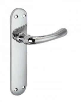 Image of Wickes Gianni Latch Door Handle - Polished Chrome 1 Pair