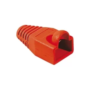 Image of Bag of 10 Red RJ45 Sleeves 5.5mm