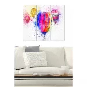 Image of MDF2552767 Multicolor Decorative MDF Painting (3 Pieces)