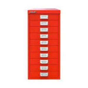 Image of Bisley 10 Drawer Cabinet Mandarin BY78746