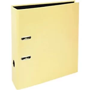 Image of Exacompta Lever Arch File 53569E Lemon 2 Rings Pack of 10