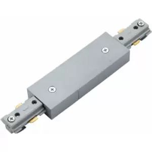 Image of Loops - Commercial Track Light Central Connector - 180mm Length - Silver Rail System