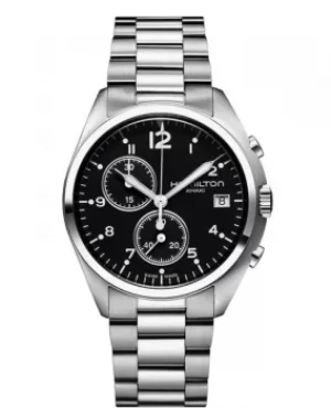 Image of Hamilton Khaki Aviation Pilot Pioneer Chrono Quartz Mens Watch H76512133 H76512133