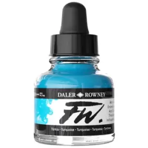Image of Daler-Rowney FW Artists Acrylic Ink 29.5ml Turquoise