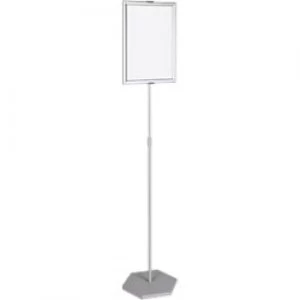 Image of Bi-Office Freestanding Display Stand Silver Height Adjustable A3 1900 mm