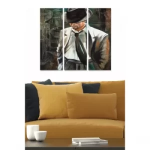 Image of MDF1172896 Multicolor Decorative MDF Painting (3 Pieces)