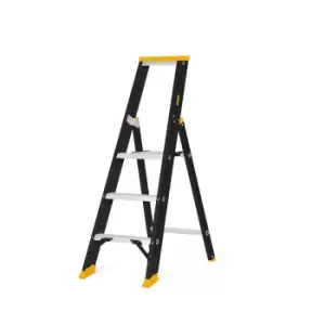 Image of DEWALT Single Tread 3 Step Professional Aluminium Ladder