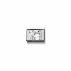 Image of Nomination 330304/19 Composable CL SYMBOLS Steel Cubic Jewellery