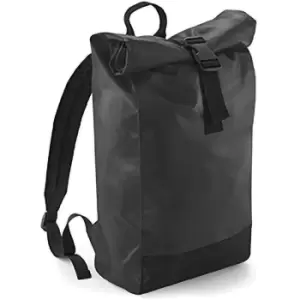 Image of Bagbase Tarp Waterproof Roll-Top Backpack (One Size) (Black)