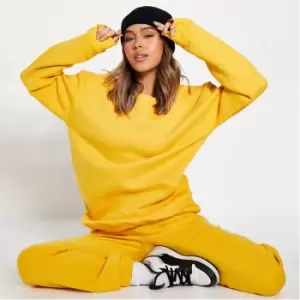 Image of I Saw It First Ultimate Oversized Sweatshirt Dress - Orange