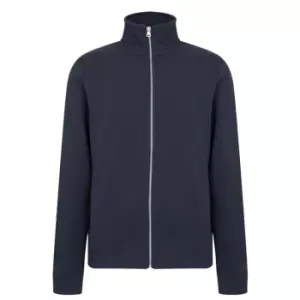 Image of Superdry V Logo Fleece Zip Jacket - Blue