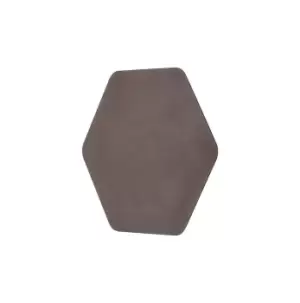 Image of Magnetic Base Wall Lamp, 12W LED 3000K 498lm, 20cm Horizontal Hexagonal, Coffee