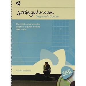 Image of Justinguitar.com Beginner's Course - Book/2 CDs (Spiral Bound) by Music Sales Ltd (Paperback, 2014)