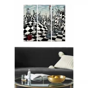 Image of MDF147982502 Multicolor Decorative MDF Painting (3 Pieces)