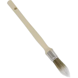 Image of Sealey Wooden Handle Round Sash Paint Brush 15mm