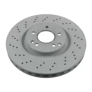 Image of Brake Disc 26107 by Febi Bilstein Front Axle Genuine OE - 1 Single