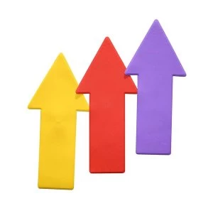 Image of Arrow Floor Marker (Pack of 6) Red