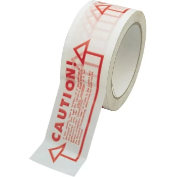 Image of Avon - Printed 'Caution Check Contents' Tape - 50MM X 66M