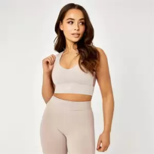 Image of USA Pro x Courtney Black Racer Back Sprint Sports Bra - Pink