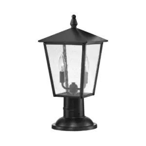 Image of Hinkley Huntersfield Outdoor Pedestal Light Black, IP44