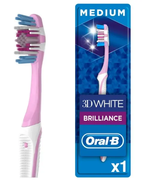 Image of Oral B 3D White Brilliance 40 Medium Toothbrush