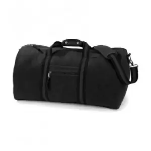 Image of Quadra Vintage Canvas Holdall Duffle Bag - 45 Litres (One Size) (Vintage Black)